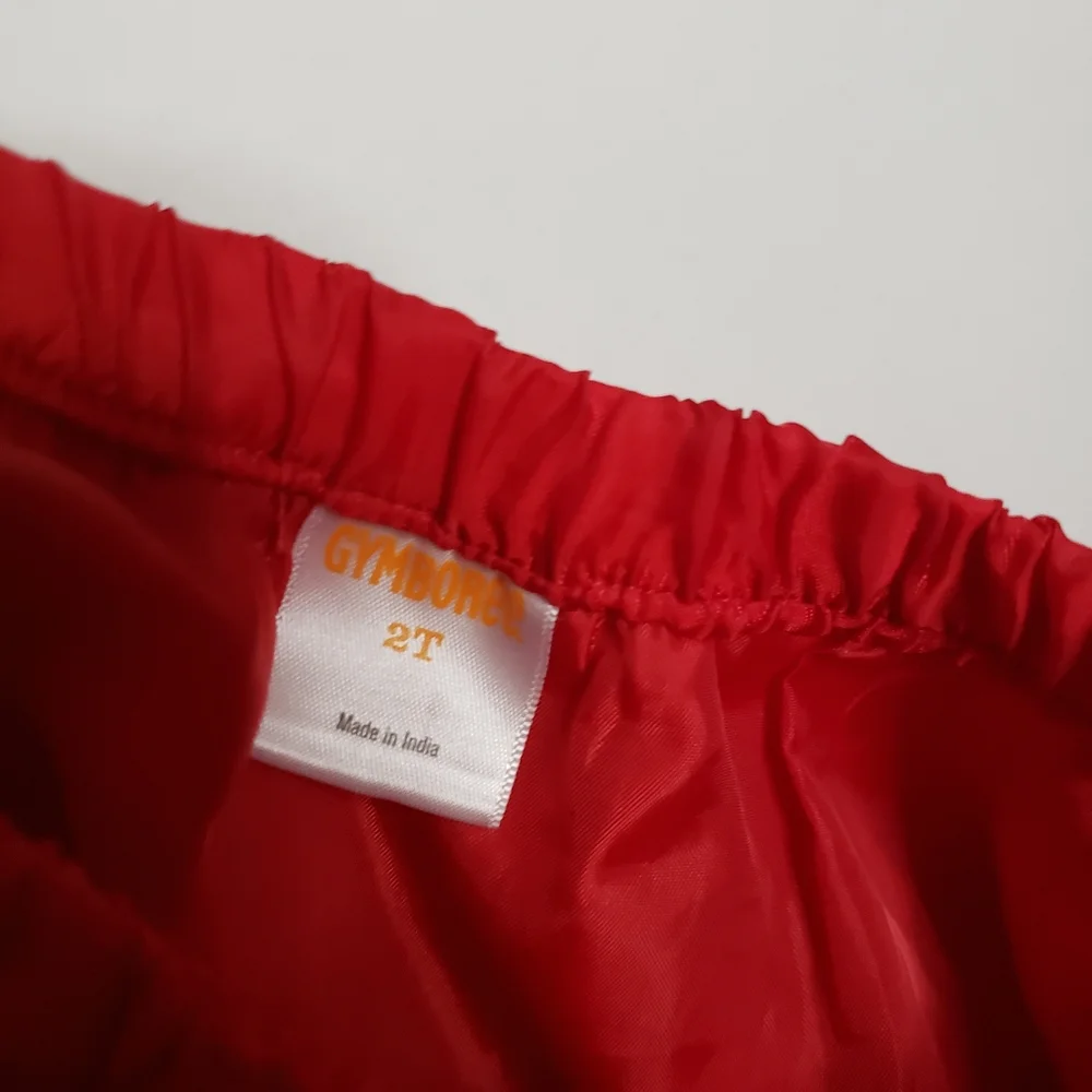 Gymboree 2T Toddler Girl Red Glitter Pull On Tulle Tutu Skirt with Elastic